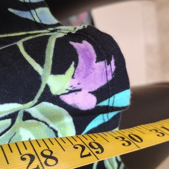 Children's Place Dress Girl (10/12) Black Floral Cold Shoulder Hi Low Vacation - Picture 4 of 5